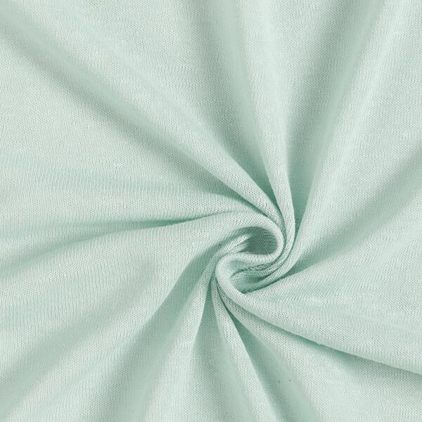 Jersey linnen-viscosemix effen – pastelgroen, image number 1