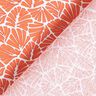 Gecoate katoen abstracte minibladeren – oranje/wit,  thumbnail number 5