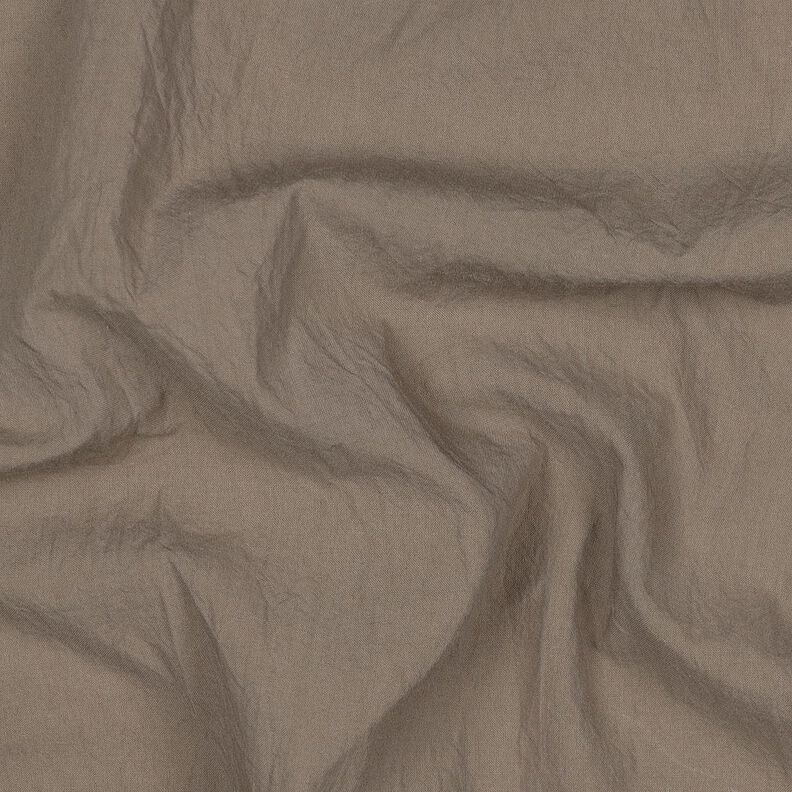 Katoenen stof Krinkel voorgewassen – donkertaupe,  image number 2