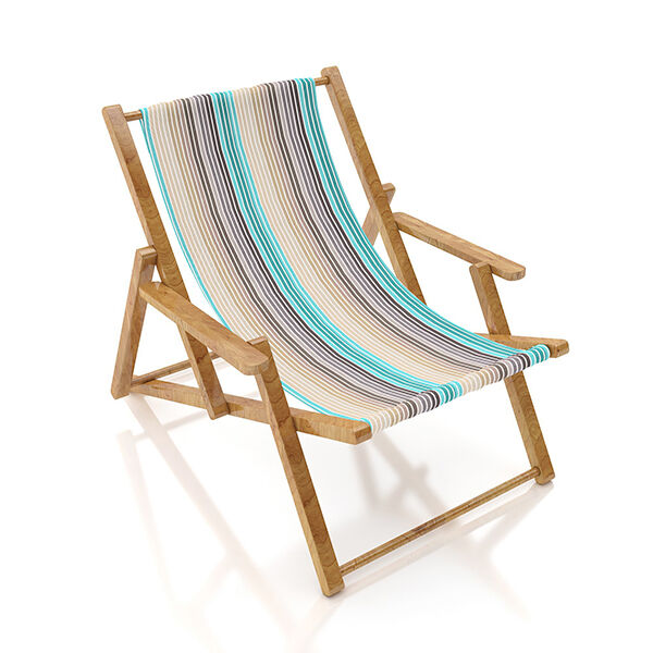 Outdoor Ligstoel stof Lengtestrepen, 44 cm, image number 4