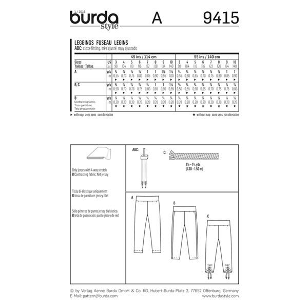 Legging, Burda 9415, image number 4