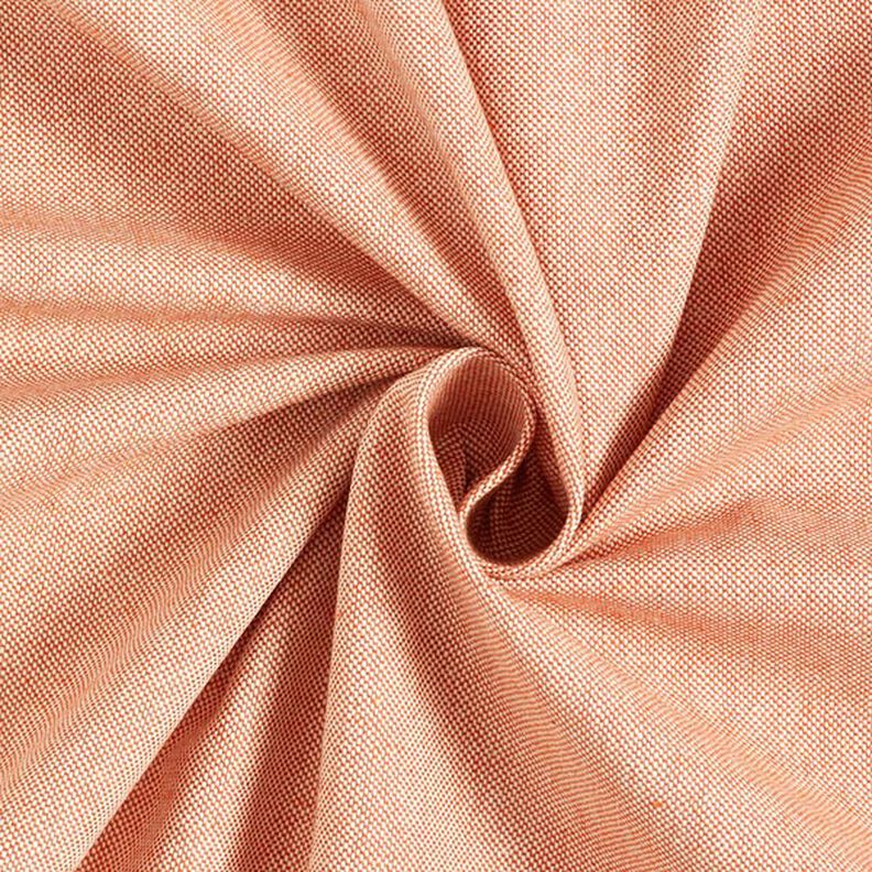 Decostof half panama Chambray gerecycled – terracotta/natuur,  image number 1