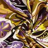 Viscosestof Retrobloemen – olijf/lila,  thumbnail number 3