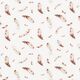 Wafel jersey Veren Digitaal printen – wit,  thumbnail number 1
