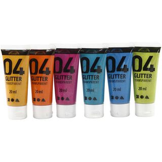 A-Color acrylverf, glitter [ 6Stuk ], 