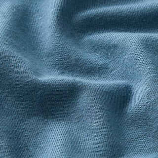 Jersey katoen-linnen-mix effen – jeansblauw, 