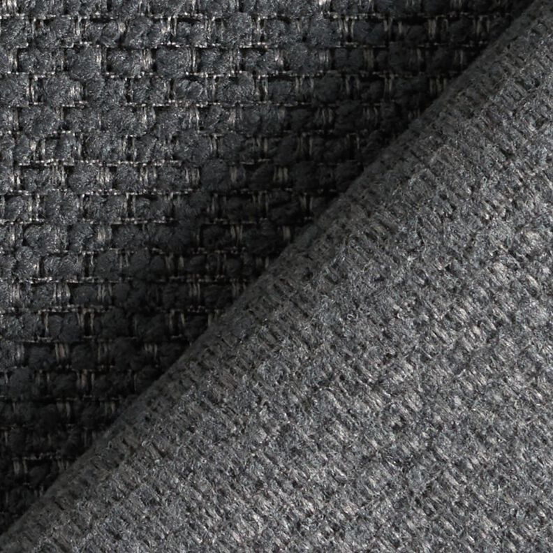 Outdoorstof Bouclé-look – zwart blauw,  image number 4