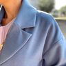 Mantelstof gerecycled polyester – jeansblauw,  thumbnail number 5