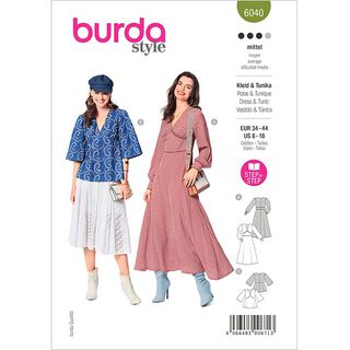 Jurk / Blouse, Burda 6040 | 34 - 44, 