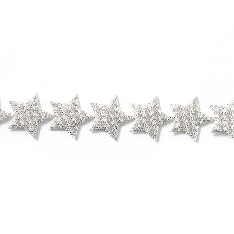 Zelfklevende sterrenslinger [20 mm] - zilver metalen,  image number 1