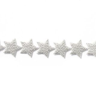 Zelfklevende sterrenslinger [20 mm] - zilver, 