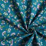 Katoenen stof Cretonne delicate bloemen – oceaanblauw,  thumbnail number 3