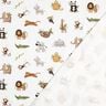GOTS Katoenjersey schattige steppedieren Digitaal printen | Poppy Fabrics – wit/lichtolijf,  thumbnail number 3