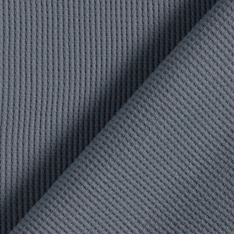 Wafel jersey Effen – grijs,  image number 3