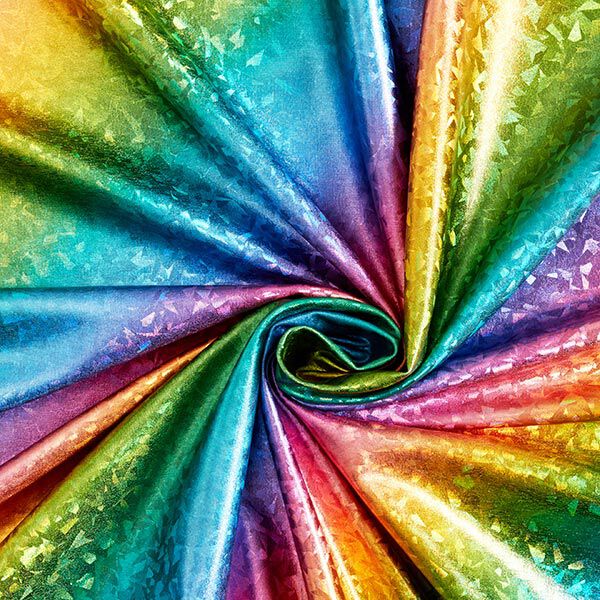 Foliejersey kleurrijke regenboogglans,  image number 4
