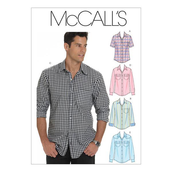 Herenoverhemd, McCalls 6044 | 34 - 44 | 46 - 56, image number 1