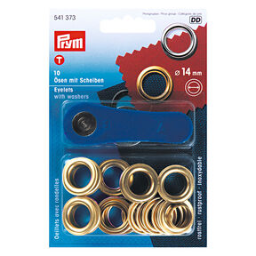 Ogen en ringen [Ø 14 mm] | Prym – goud metallic, 