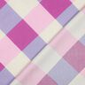 Katoensatijn Large Gingham | Nerida Hansen – pastelviolet/ecru,  thumbnail number 4