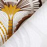 Decostof Katoenkeper abstracte palmventilatoren – currygeel/ivoor,  thumbnail number 4