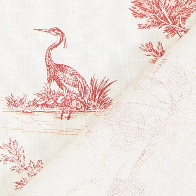 Katoenen stof Mini Pastorale 280 cm – rood,  image number 3