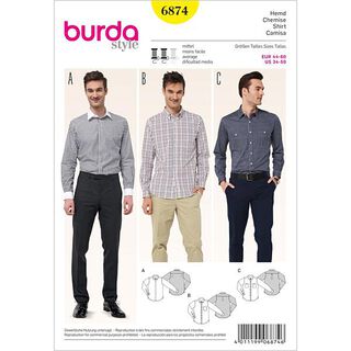 Herenoverhemd, Burda 6874, 
