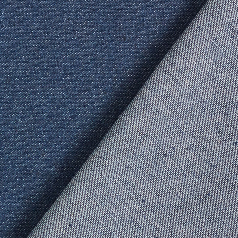 Katoen-denim zwaar – marineblauw,  image number 3