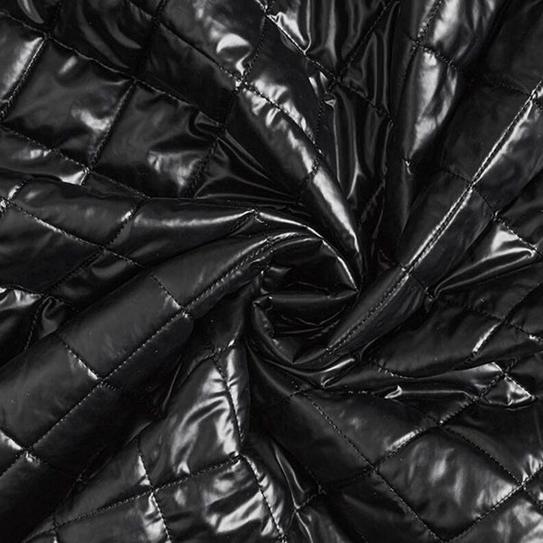 Doorgestikte stof ruiten – zwart,  image number 3