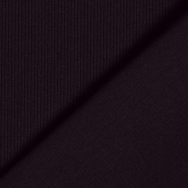 Ribjersey fijne 2-1-1-1 ribbels – zwart,  image number 3