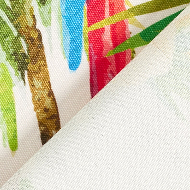 Outdoorstof Canvas Tropische vogel – wit/groen,  image number 4