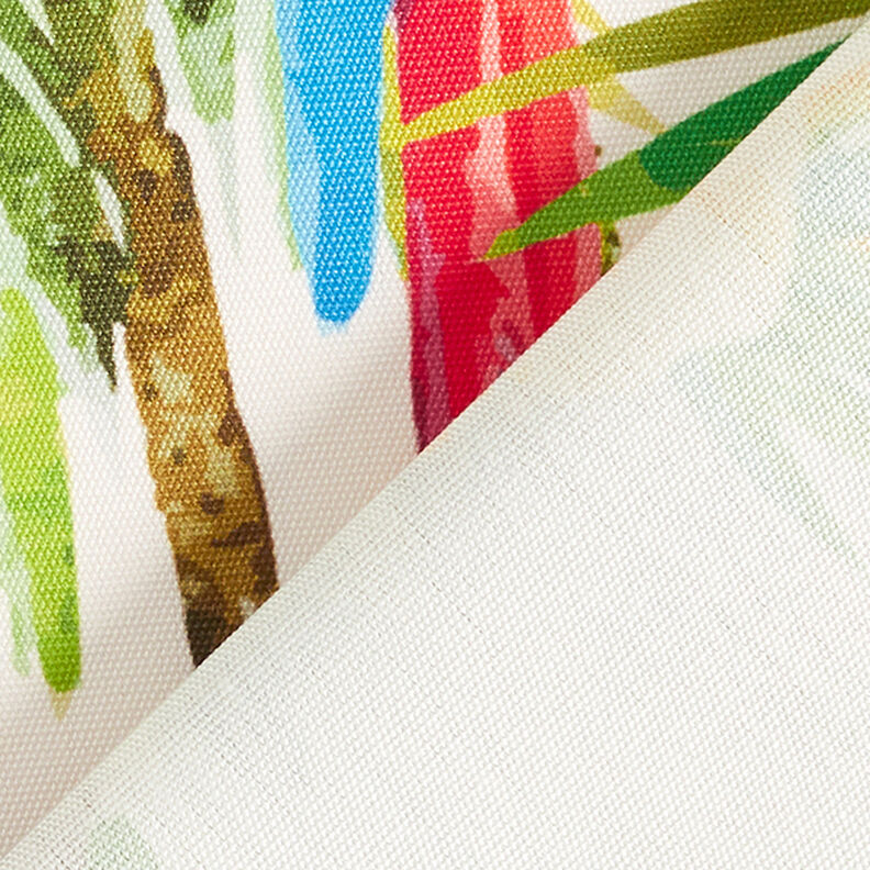 Outdoorstof Canvas Tropische vogel – wit/groen,  image number 4