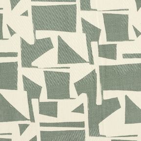 Decostof Jacquard abstracte structuur – riet/ecru, 
