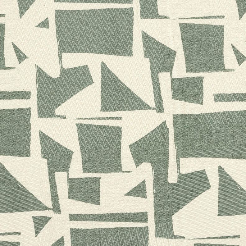 Decostof Jacquard abstracte structuur – riet/ecru,  image number 1