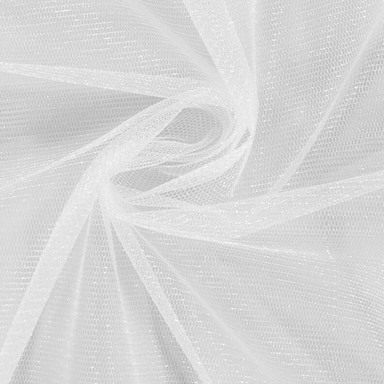 Glinsterende tule – wit,  image number 2