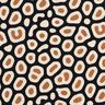 Decostof Half panama abstract luipaardpatroon – zwart/cashew,  thumbnail number 1