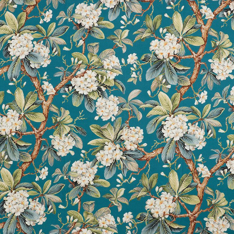 Decostof Canvas bloeiende boom – oceaanblauw,  image number 1