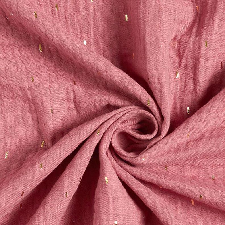 Mousseline folieprint rechthoek | by Poppy – oudroze,  image number 3
