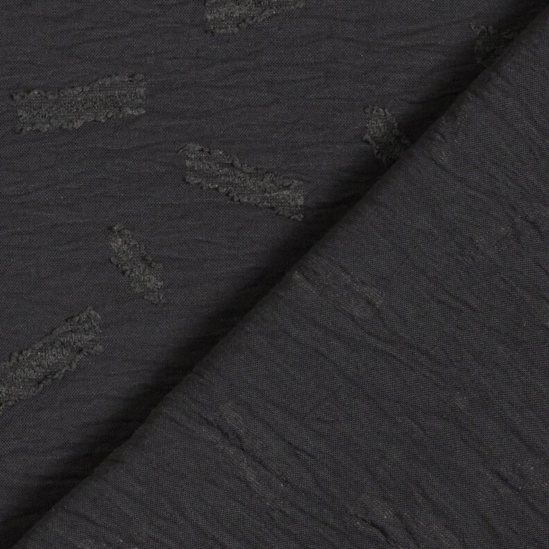 Jacquard Dobby strepen – zwart, image number 5