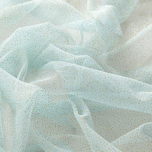 Glittertule royal – lichtblauw/goud,  image number 3