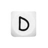 Houten letters D – wit | Rico Design,  thumbnail number 1