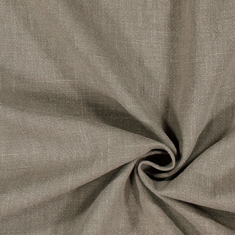 Ramie Linnen stof stone washed, zware kwaliteit – donkertaupe, image number 1