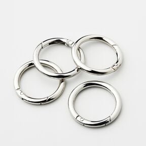 O-Ringen [4 St. | Ø 32 mm] – zilver metallic, 
