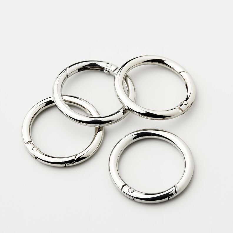 O-Ringen [4 St. | Ø 32 mm] – zilver metallic,  image number 1