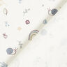 Katoenjersey Slakken, paddenstoelen en regenbogen – ecru,  thumbnail number 4