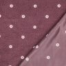 Teddy pluche Geborduurde bloempjes | Poppy Fabrics – donker oudroze,  thumbnail number 4