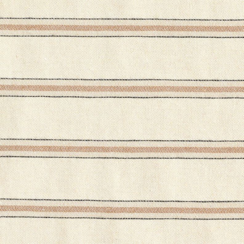 Overhemdstof katoenmix krijtstrepen – beige/duingeel,  image number 1