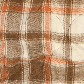 Doorgestikte stof Flanel Ruit | Poppy Fabrics – beige, 