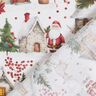 Decostof Canvas Winters dorp – wit/donkerrood,  thumbnail number 4