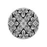 Metalen knoop klederdrachten 1 – zilver metalen,  thumbnail number 1