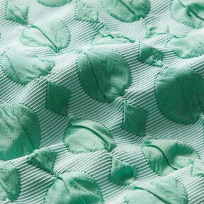 Cloqué stippen en diamanten – salie/ijsblauw, 