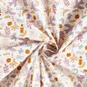 Katoenen stof Cretonne abstracte vogels – ecru/pastelviolet,  thumbnail number 3